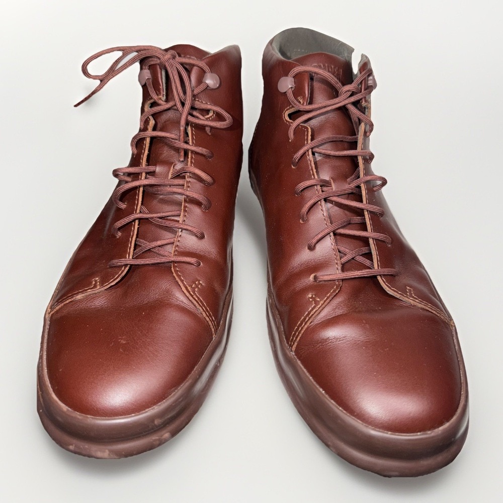 Camper Chasis Leather Ankle Boots - Men's Size EU 46 / US 13 - All Brown EUC